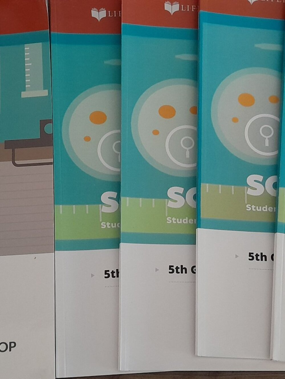 LifePac Science 5Th Grade Workbooks Unit 2,3,4,5 and Teacher's Guide